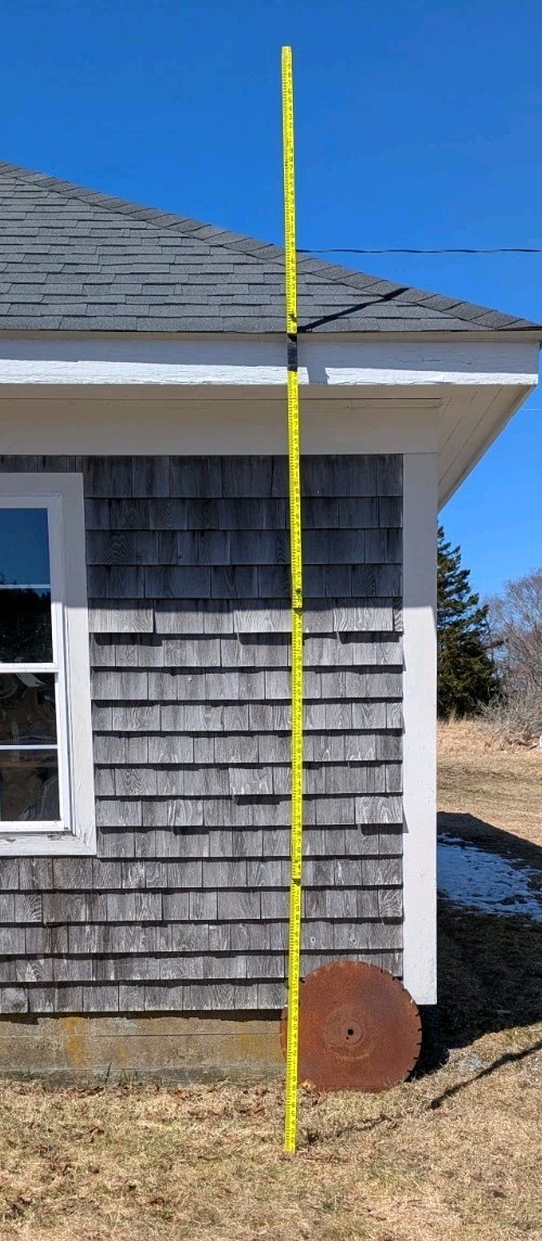 Vintage Grade Rod Transit Survey Measuring Stick 13′ Wood 4 Folds