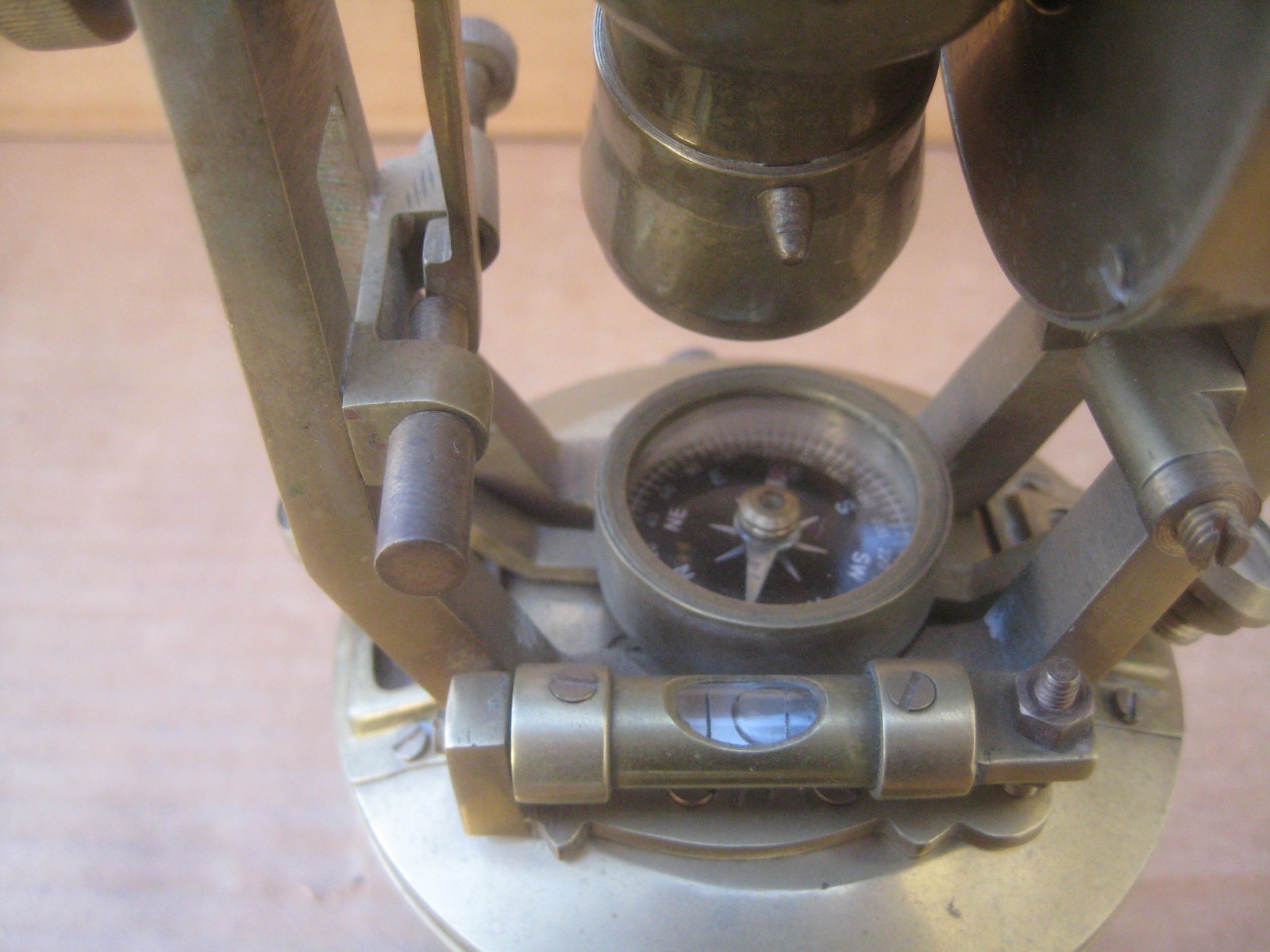 Antique Brass Stanley London Theodolite Survey Transit Scope (replica) India