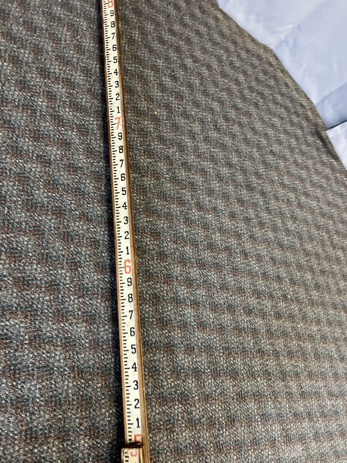 Vintage 9 Ft WOOD MEASURING STICK grade rod rule surveying story pole industrial