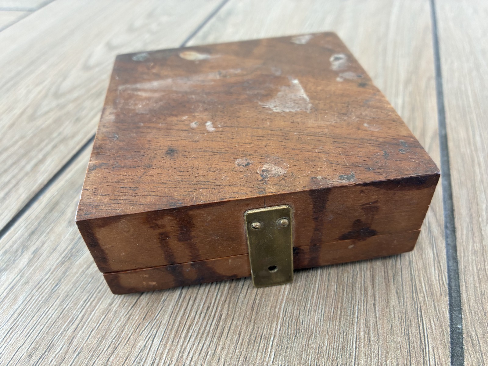 Vintage Surveyor Compass in Walnut Case w/ Piano Hinge – New Mexico +FAST SHIP!