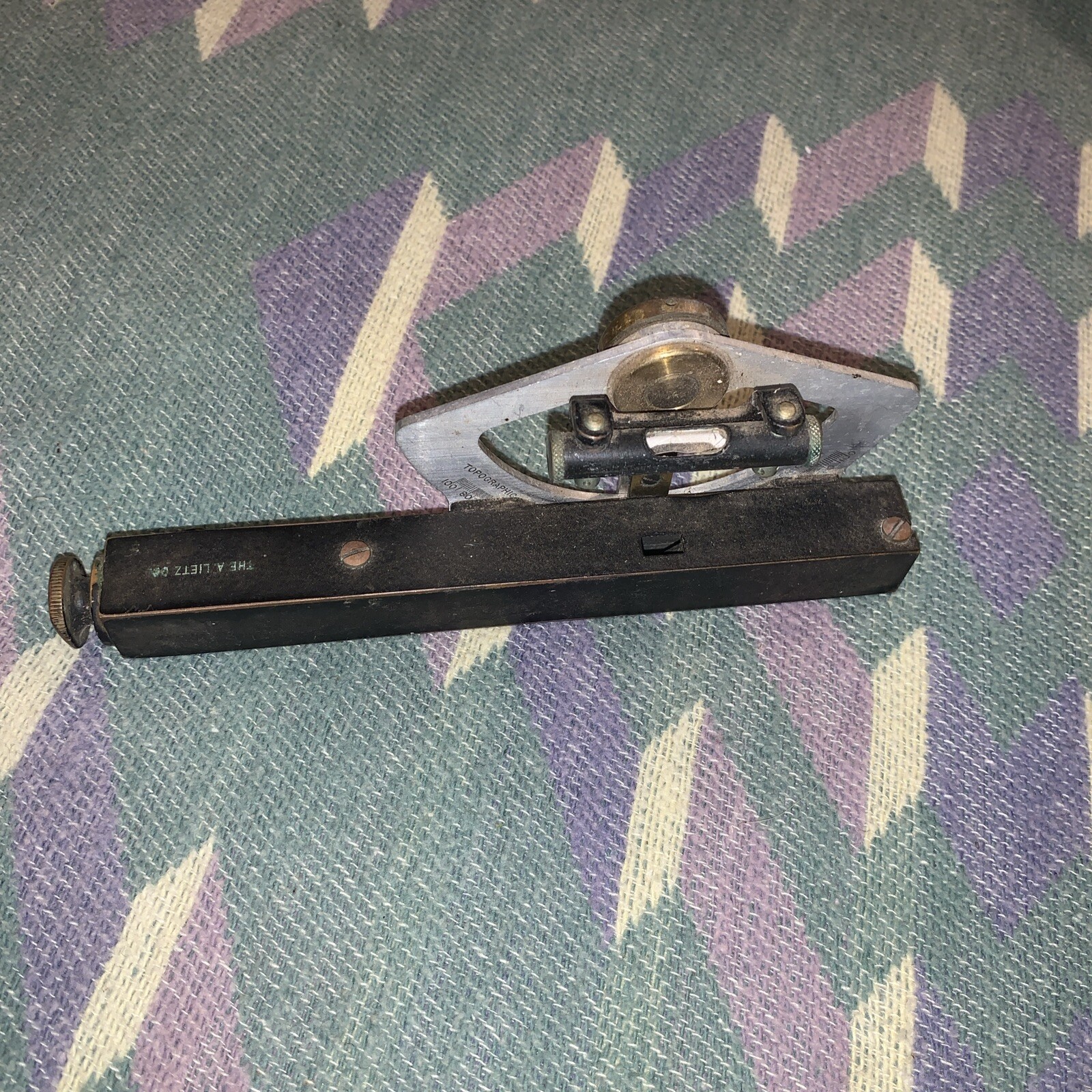 VINTAGE A. LIETZ CO. ABNEY LEVEL & CLINOMETER *BROKEN LEVEL SEE PICS*