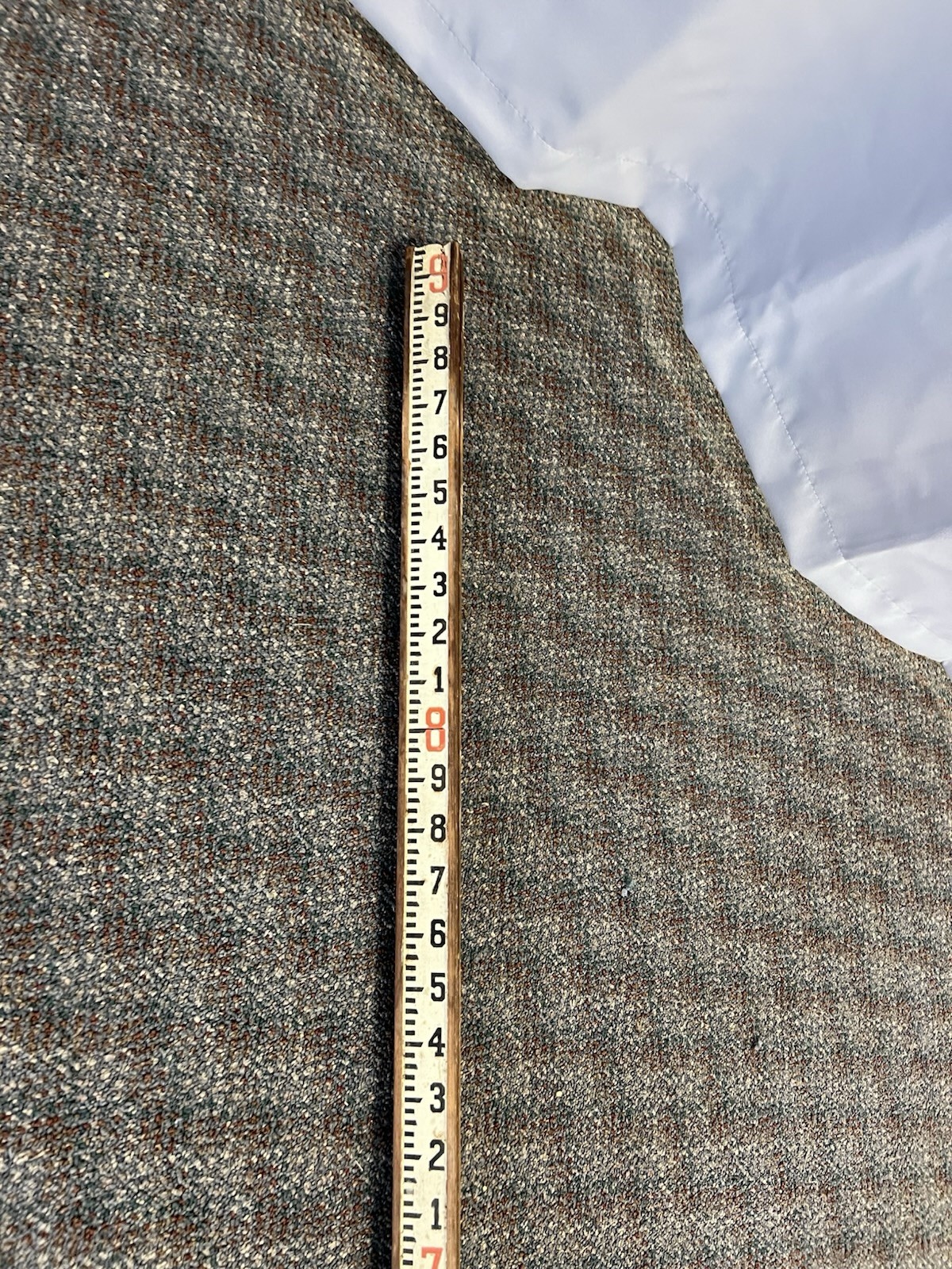 Vintage 9 Ft WOOD MEASURING STICK grade rod rule surveying story pole industrial