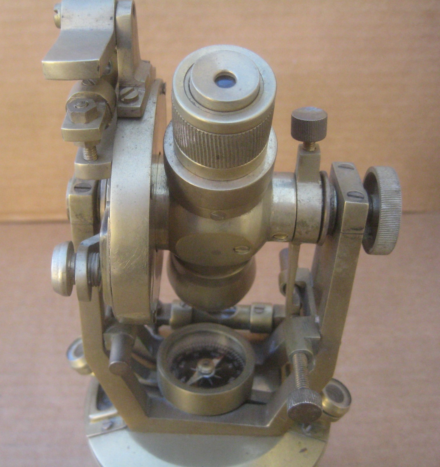 Antique Brass Stanley London Theodolite Survey Transit Scope (replica) India