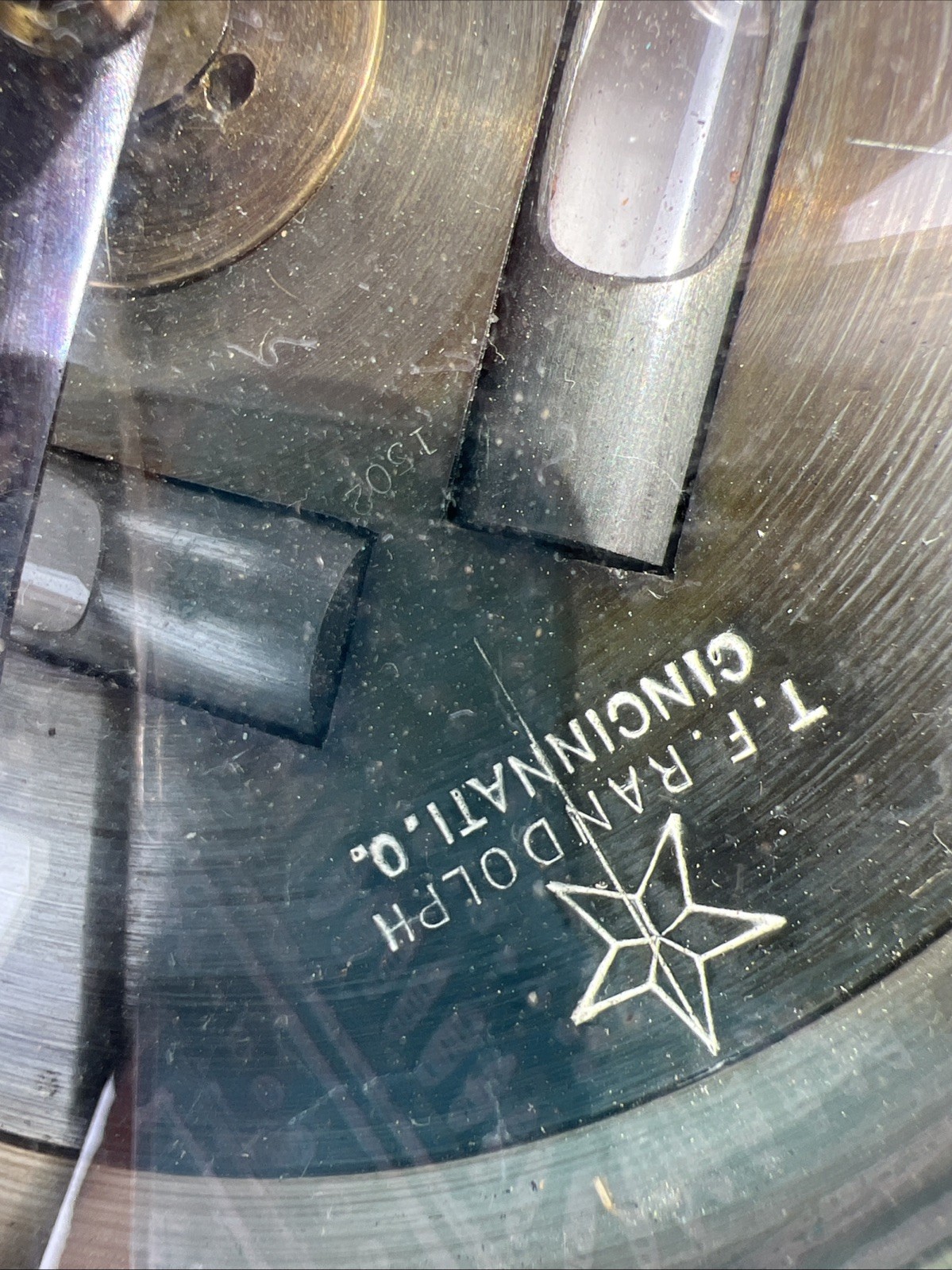 T.F. Randolph Antique Vintage Compass Survey Brass Alidade Transit Telescope