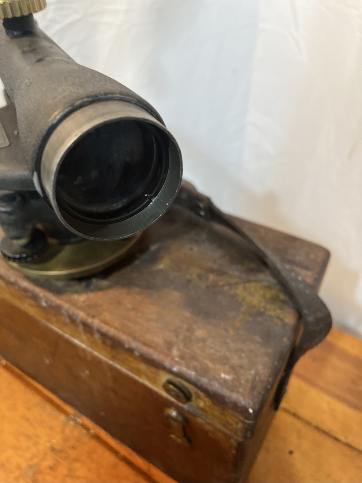 CL Berger & Sons Boston Mass Survey Transit Level #3080 +Original Wood Box Great