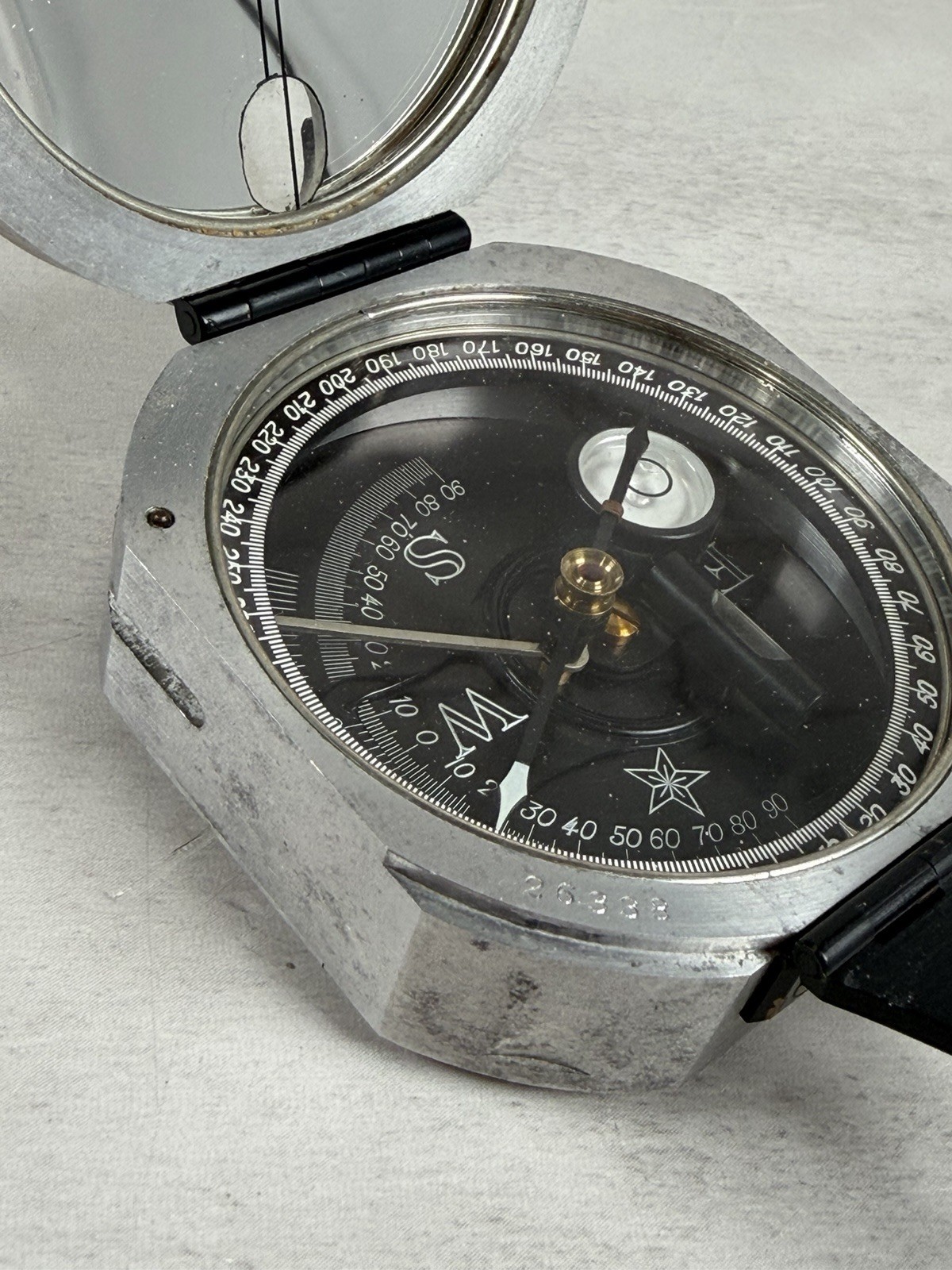 Vintage DW Bruntons Pocket Transit Compass USA Ainsworth & Sons