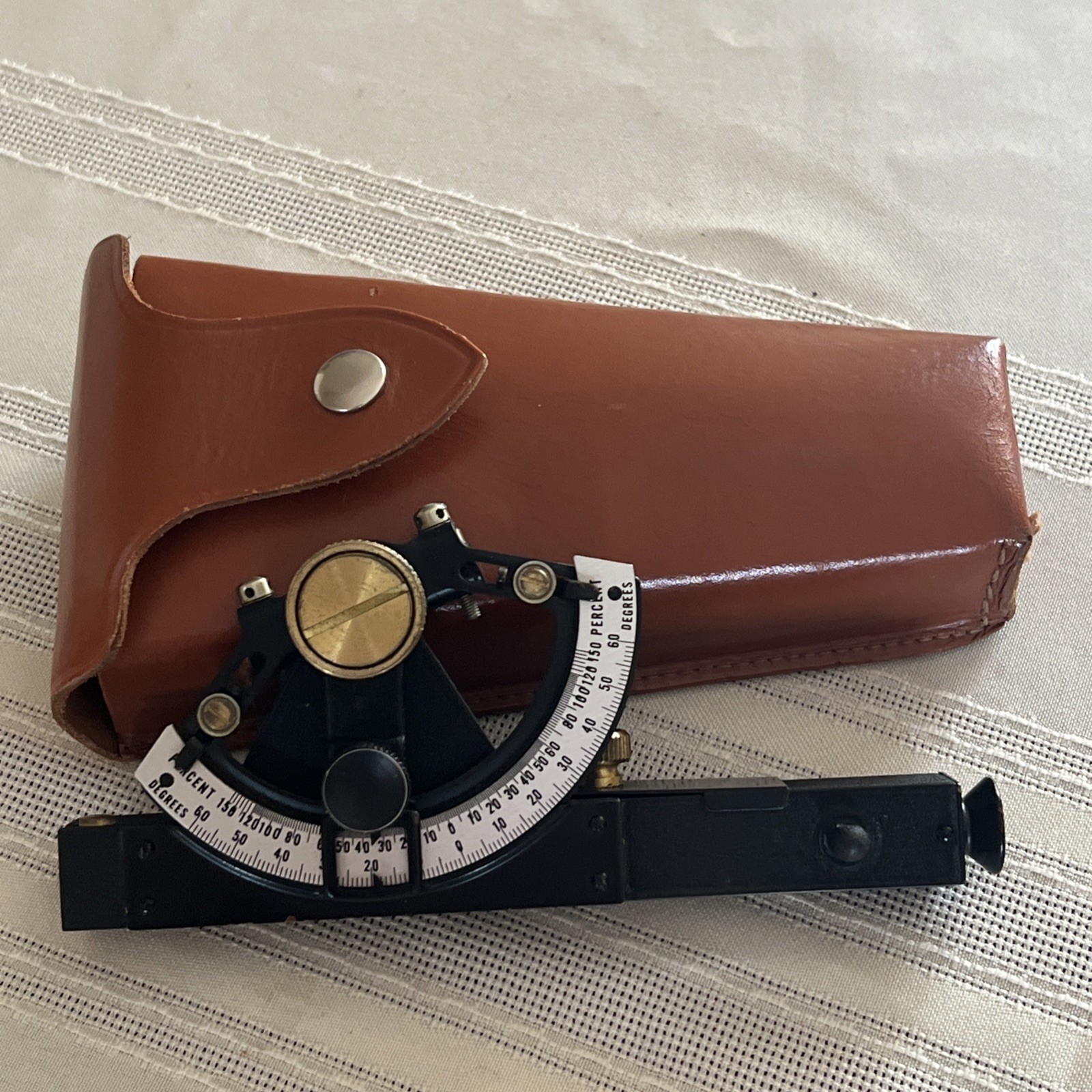 Vintage Dietzen Surveyor Equipment Tool Metal with Bubble Level