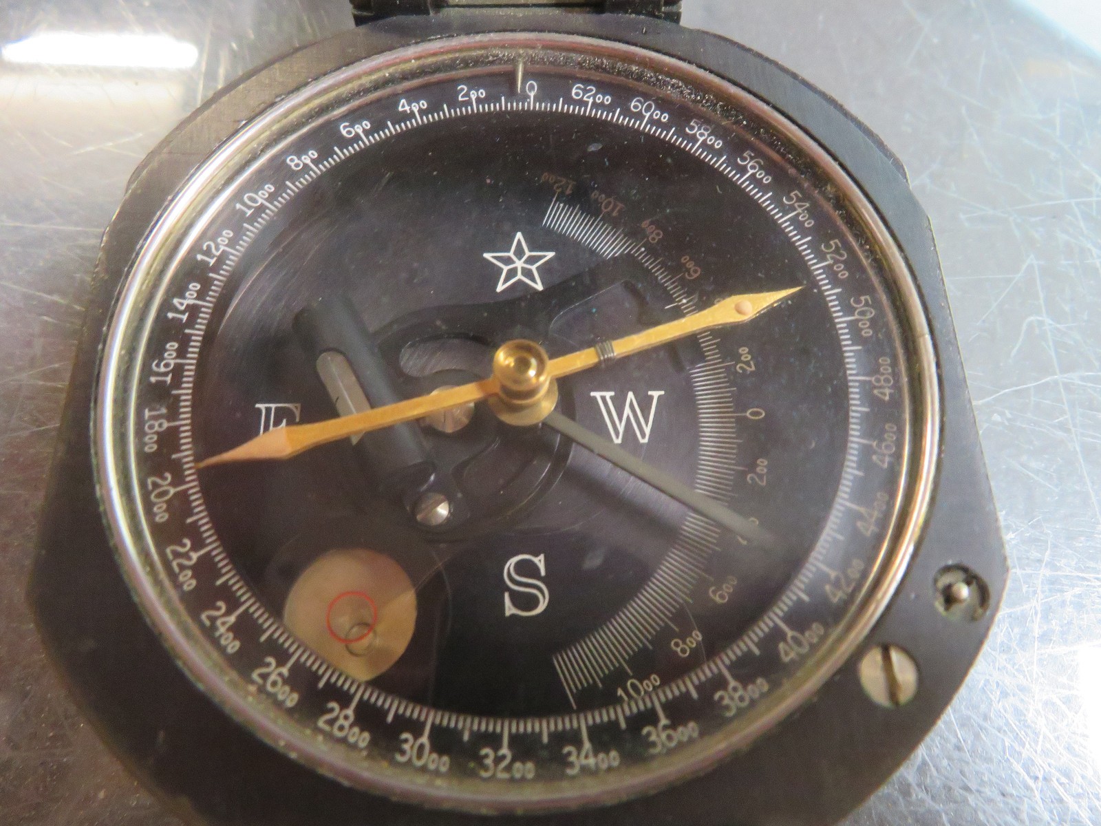VINTAGE KEUFFEL & ESSER NY Forestry COMPASS w/Leather Carrying M19 Case*MILITARY