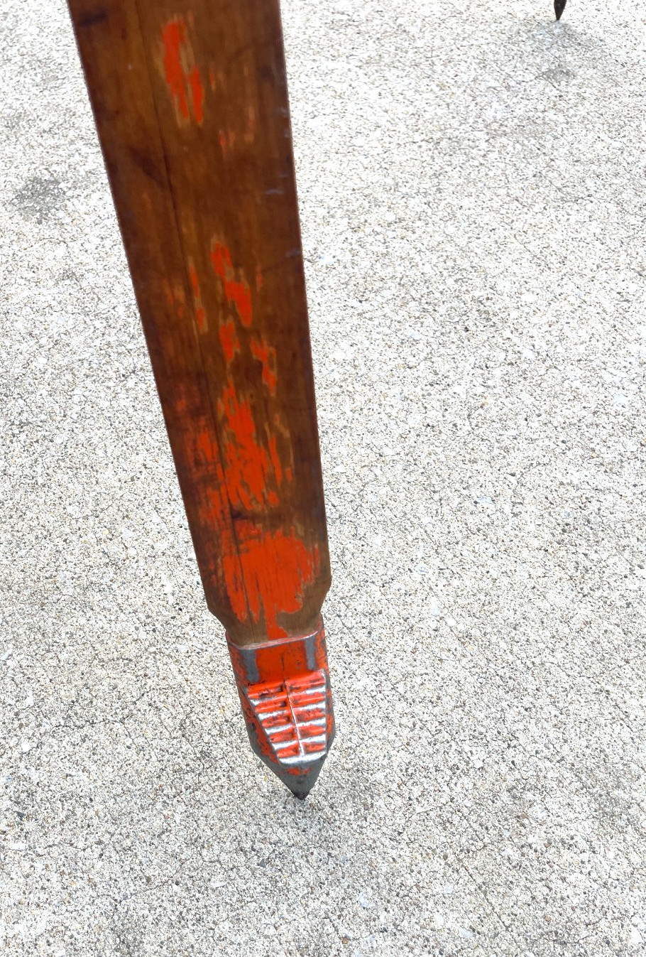 Vintage Chicago Steel Tape Co. Wooden Surveyor’s Tripod – Heavy Duty Mdl. WDW-20