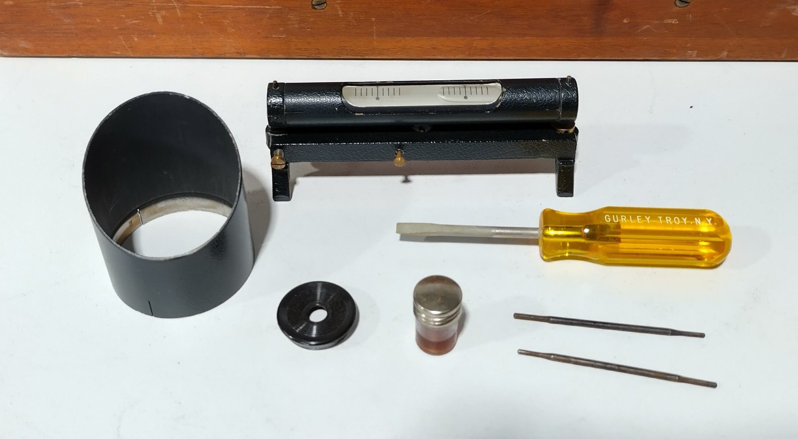 W & L.E. Gurley 582 Standard Plane-Table Alidade w/Case Vintage 1967 GN0930