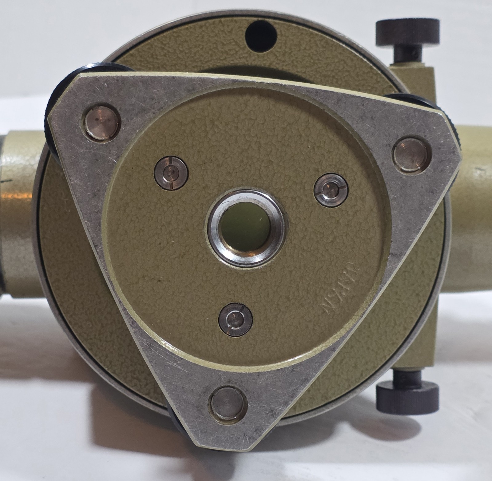 Vintage Optical Surveying Level with Tribrach Base – Mid-Century – Unknown Maker