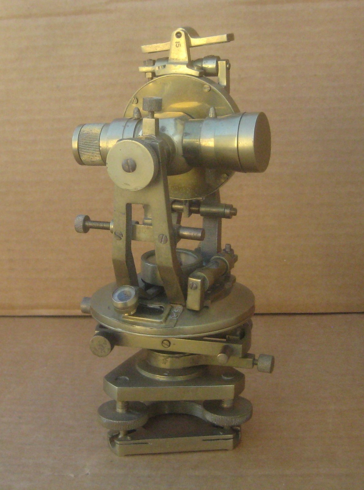Antique Brass Stanley London Theodolite Survey Transit Scope (replica) India