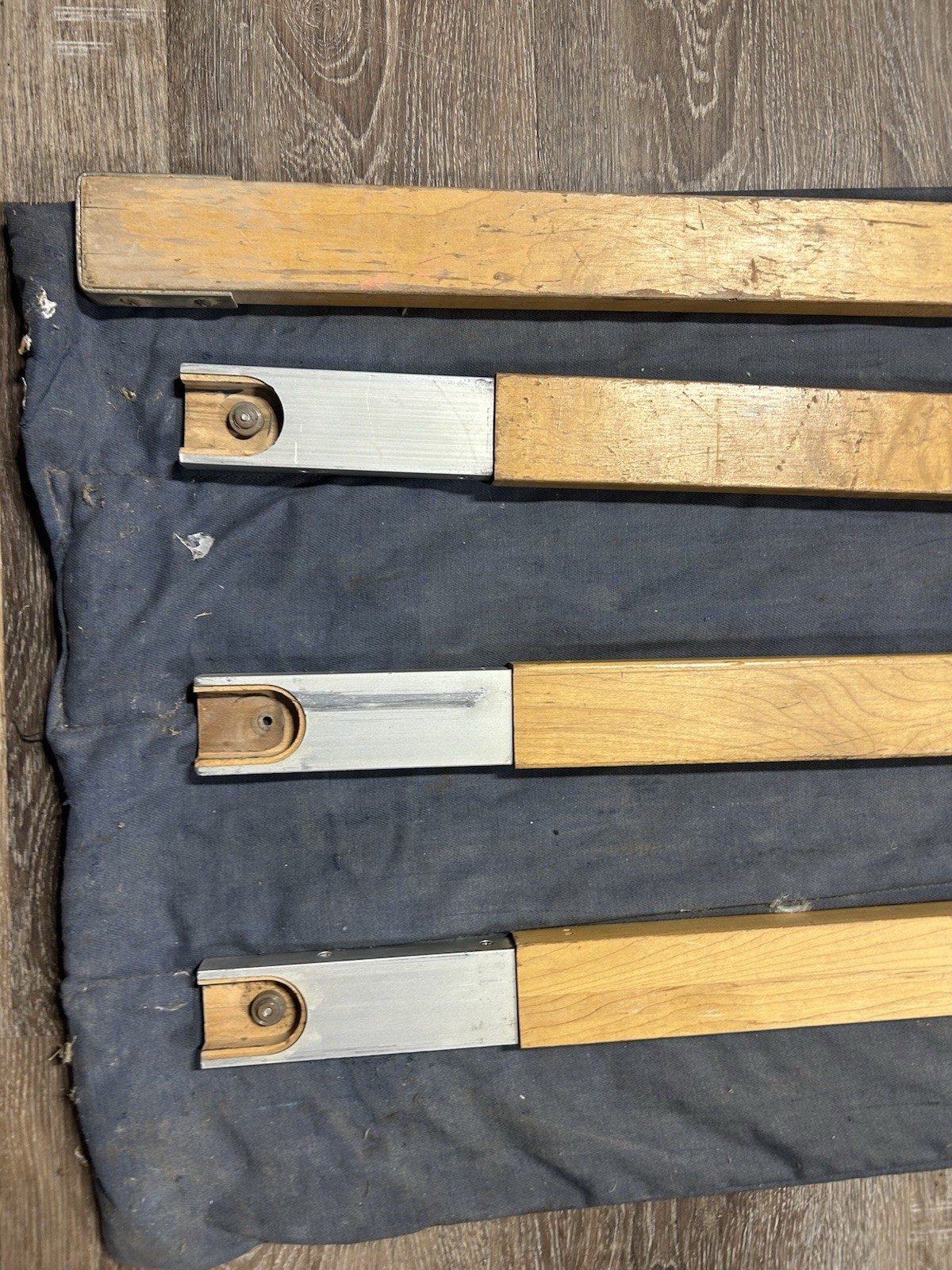 Vintage 16 Foot WOOD MEASURING STICK surveying rod rule Chicago Steel Tape Co