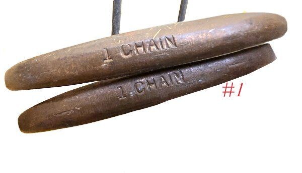 large brass steel CHESTERMAN SURVEYOR CHAIN survey