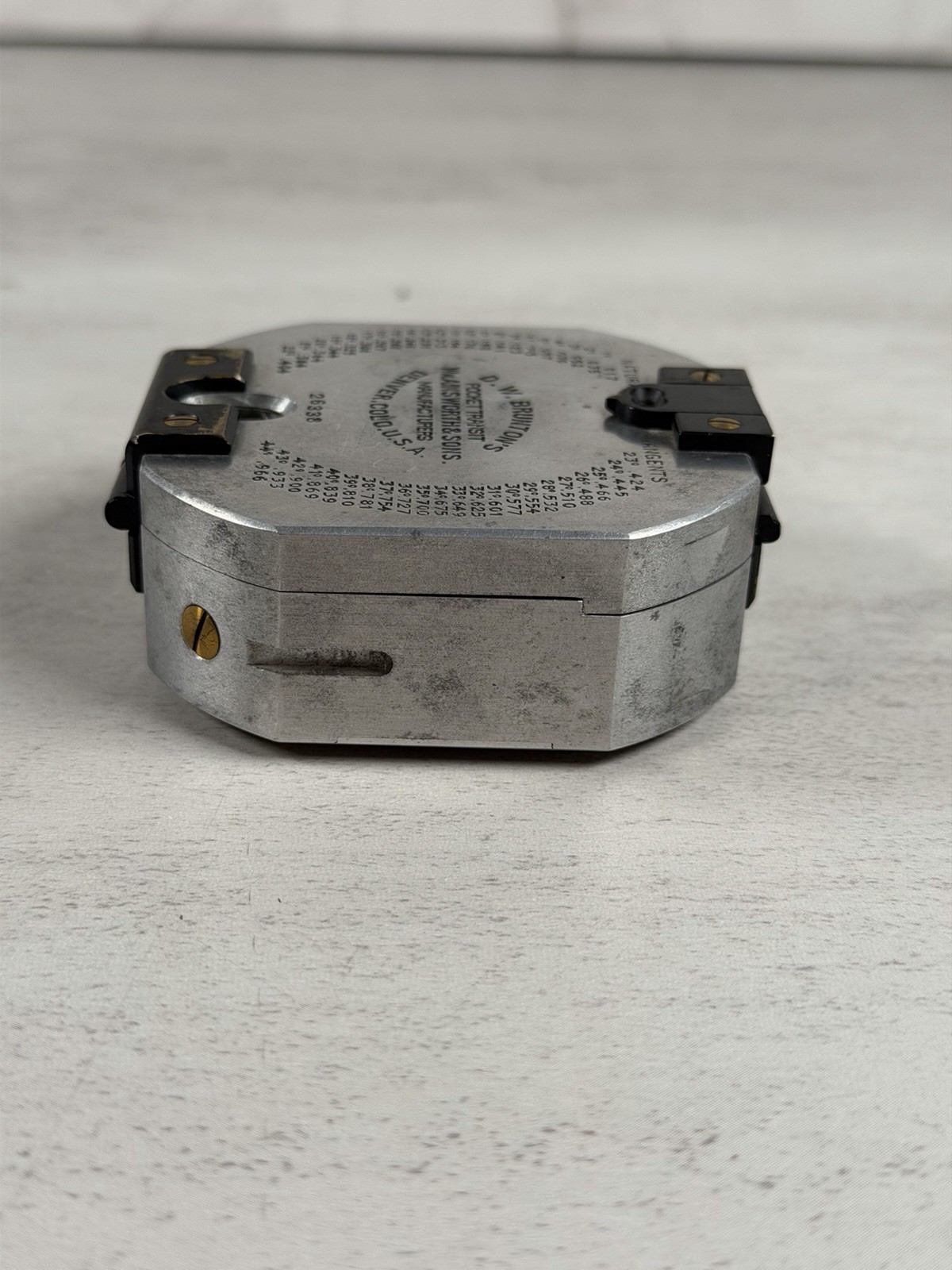 Vintage DW Bruntons Pocket Transit Compass USA Ainsworth & Sons