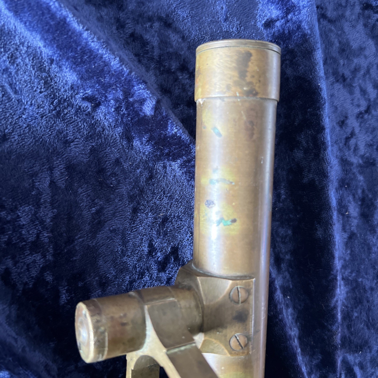 T.F. Randolph Antique Vintage Compass Survey Brass Alidade Transit Telescope