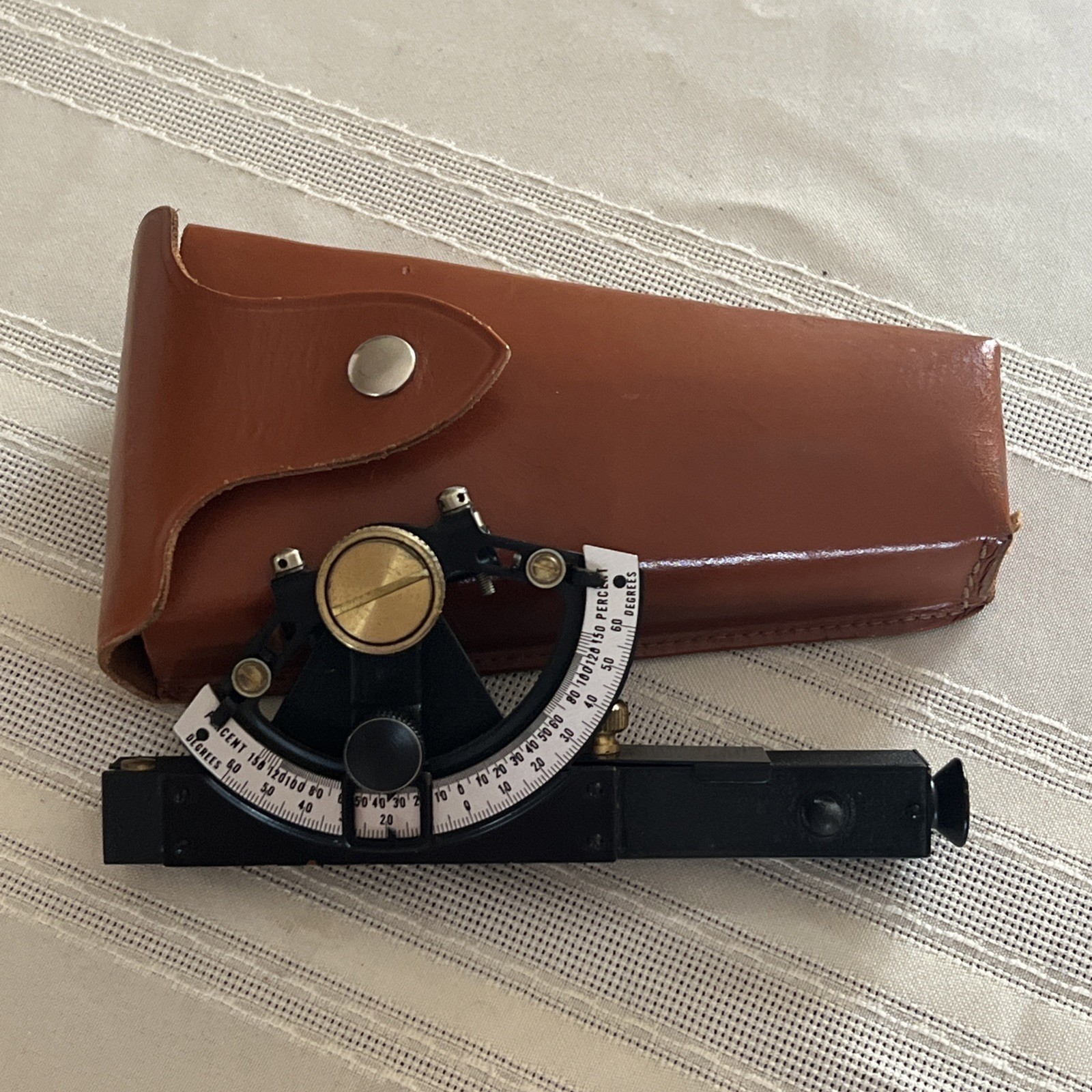 Vintage Dietzen Surveyor Equipment Tool Metal with Bubble Level