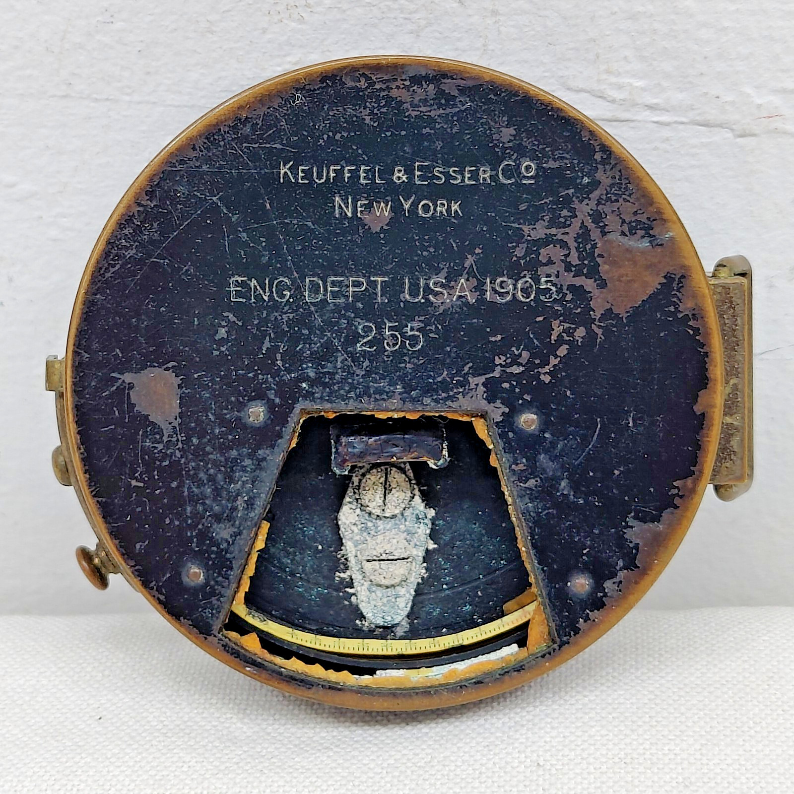 Keuffel & Esser Model 255 Marching Compass or Pocket Transit Engineer Dept 1905