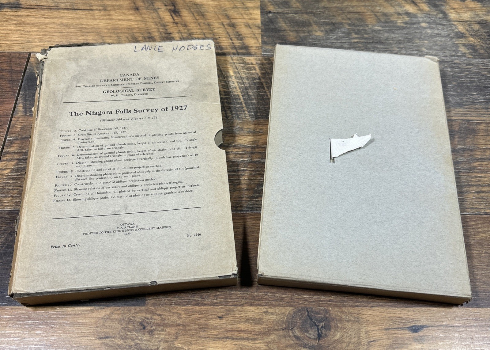 Niagara Falls Survey Of 1927, Photos, Maps And Charts