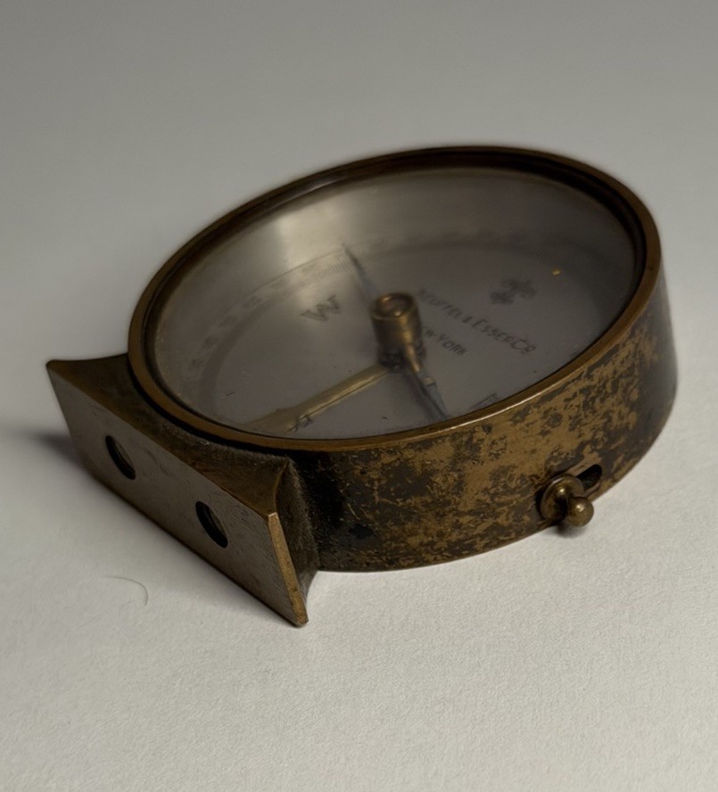 Keuffel & Esser Co New York Antique Brass Compass